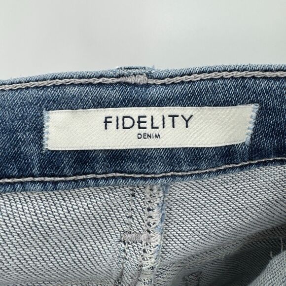 FIDELITY Mikey Slouchy Slim Button Fly Soft Ankle Zip Jeans Joggers Size 27 - Picture 7 of 10